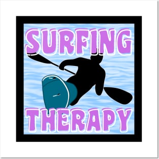 SURFING THERAPY Posters and Art